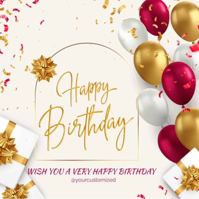 happy birthday wishes poster Template | PosterMyWall happy-birthday-wishes-poster-template-postermywall