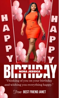 Happy birthday wishes template design 美国正规