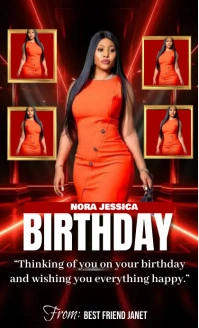 Happy birthday wishes template design Legal US