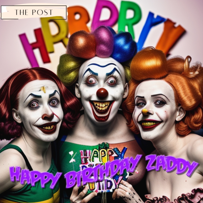 Zaddy Design Happy birthday zaddy Template | PosterMyWall