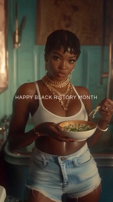 Happy Black History Month Reel Template
