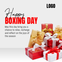 Happy Boxing Day โพสต์บน Instagram template