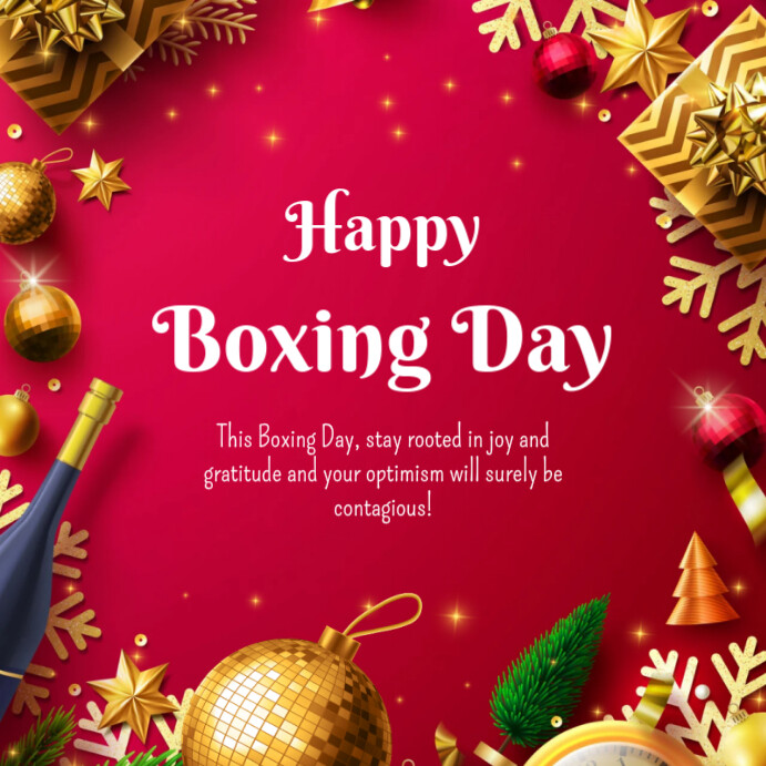 Happy Boxing Day Template | PosterMyWall