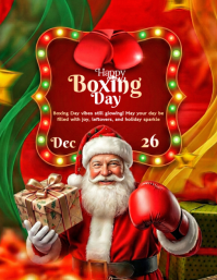 Happy Boxing Day Template Design  Flyer (us Letter)