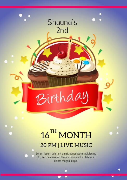 HAPPY BRITHDAY TEMPLATE | PosterMyWall
