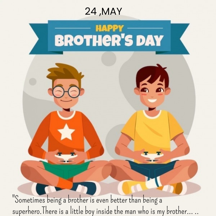 happy brothers day Template | PosterMyWall