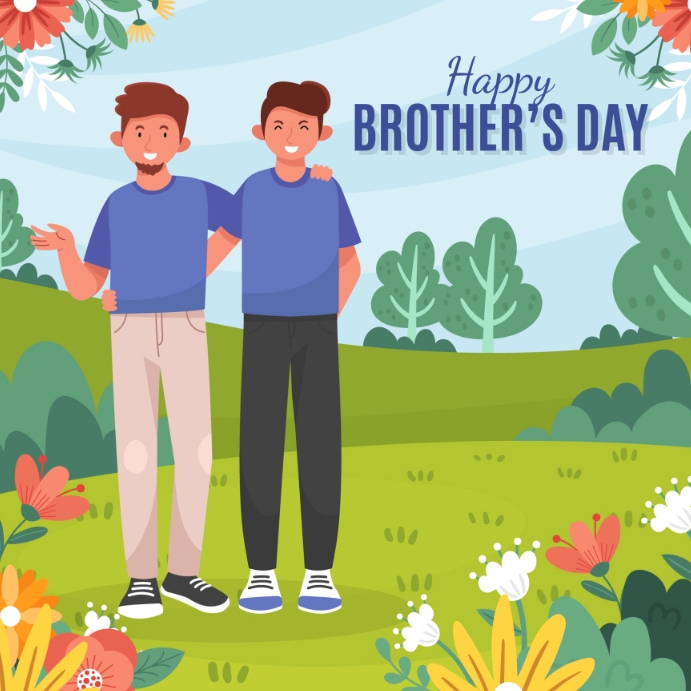 Happy brothers day poster Template PosterMyWall