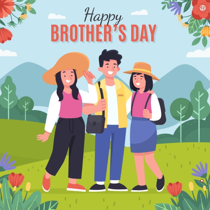 Happy brothers day poster Template | PosterMyWall