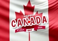 Happy Canada Day Открытка template