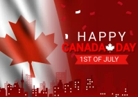 Happy Canada Day A4 template