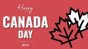 Happy Canada Day Præsentation (16:9) template