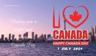 Happy Canada day Tag template