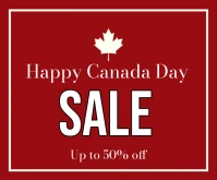 Happy canada day sale templates Medium Rectangle