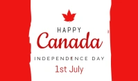 happy Canada independence day Tag template