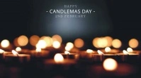happy candlemas day Pantalla Digital (16:9) template