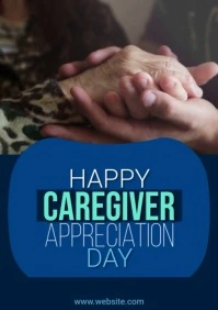 Happy Caregiver Poster Template A1
