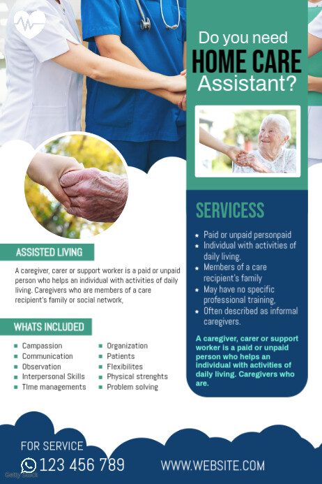 Plantilla de Happy Caregiver Template | PosterMyWall