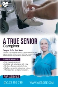 Happy Caregiver Template Pinterest Graphic