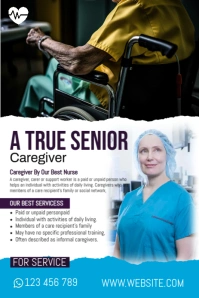 Happy Caregiver Template Pinterest Graphic