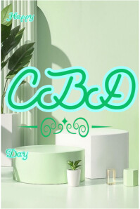 Happy CBD day Poster template