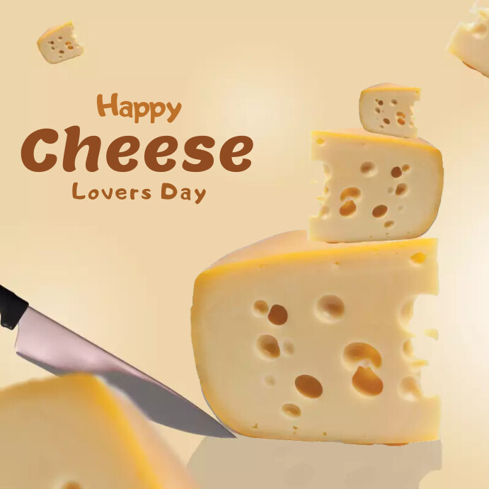 Happy Cheese Ripoff Happy Cheese Lovers Day Template | PosterMyWall