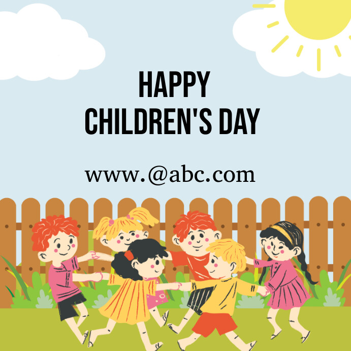 Happy Children’s Day Template | PosterMyWall