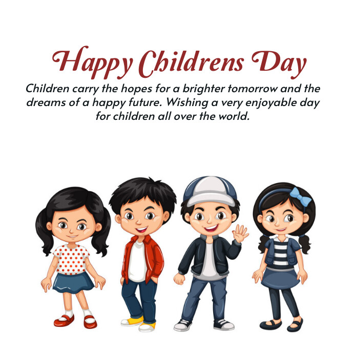 happy childrens day Pos Instagram template