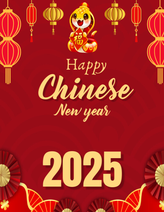 Happy Chinese new year 2026 Template PosterMyWall