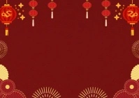 happy chinese new year Carte postale template