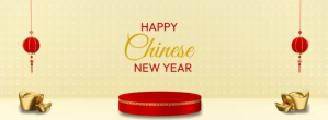 Giallo Chinese New Year Greeting Facebook-coverfoto Template