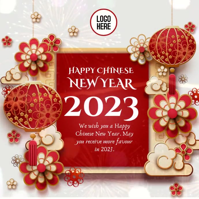 Happy Chinese New Year Video Template Postermywall