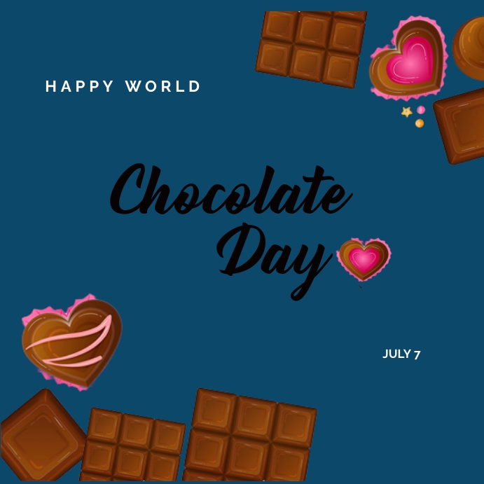 Copy of Happy Chocolate Day Banner template | PosterMyWall