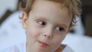 Lilla Child Eating Chocolate YouTube Thumbnail Template