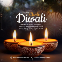 Happy Choti Diwali Best Wishes Post Template Iphosti le-Instagram