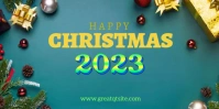 happy christmas banner 2023. Eventbrite-Banner template
