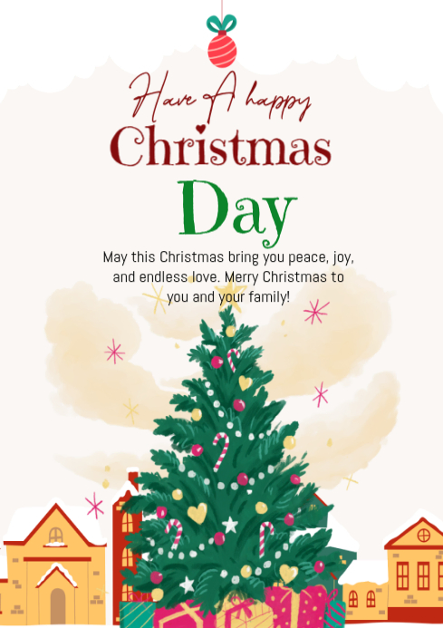 Happy Christmas Template | PosterMyWall