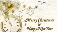 Happy Christmas Tampilan Digital (16:9) template