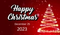 Happy Christmas event celebration Tag template
