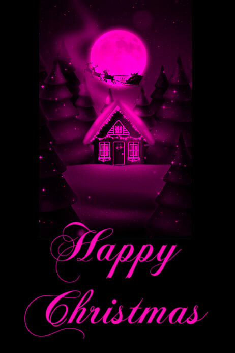 Happy Christmas Poster template