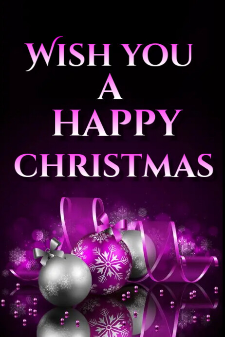 Happy Christmas Poster template