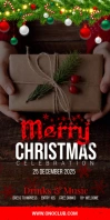 Happy Christmas Roll Up Banner template