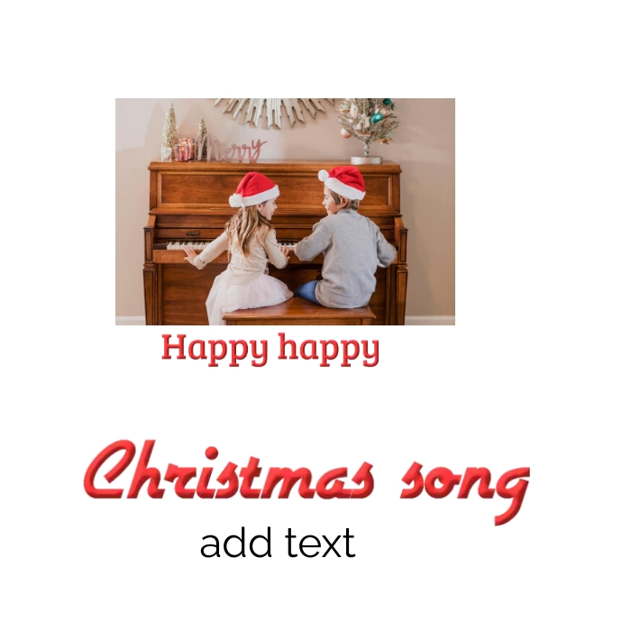 Happy Christmas Song Logo Design Template PosterMyWall happy-christmas-song-logo-design-template-postermywall