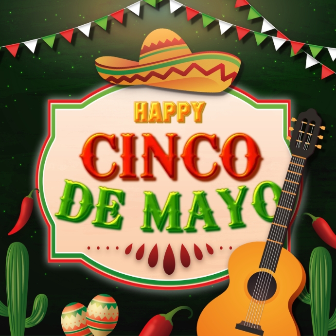 Happy Cinco De Mayo Template Publicação no Instagram