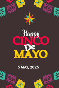 Happy Cinco De Mayo template Flyer Poster