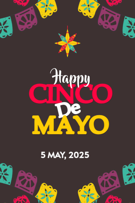 Happy Cinco De Mayo template Flyer Cartaz