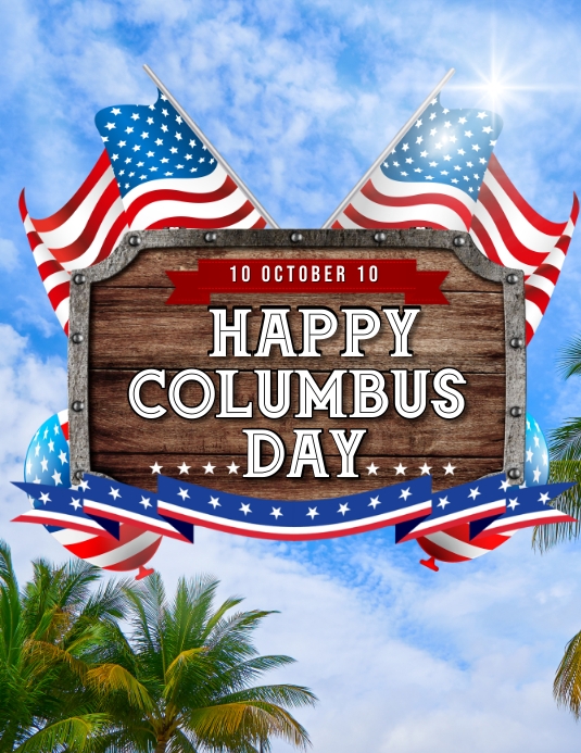 Happy Columbus Anniversary Template PosterMyWall