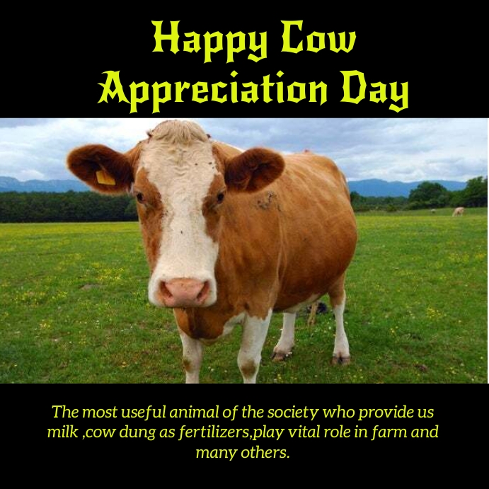 happy cow appreciation day Template PosterMyWall