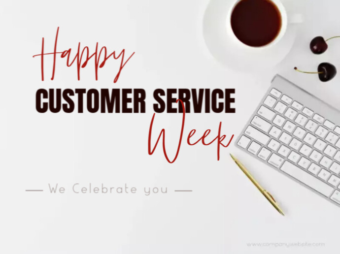 Happy Customer Service Week Template | PosterMyWall
