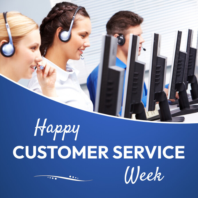 Happy customer service week Template | PosterMyWall