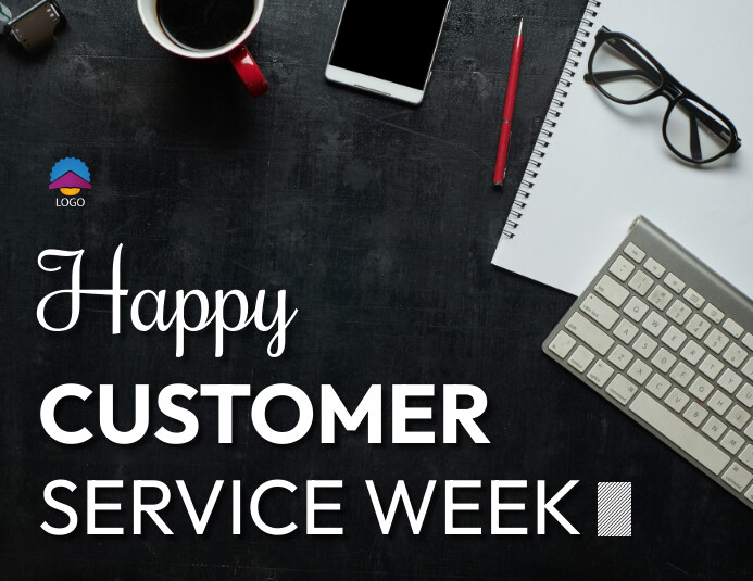 happy customer service week Template | PosterMyWall